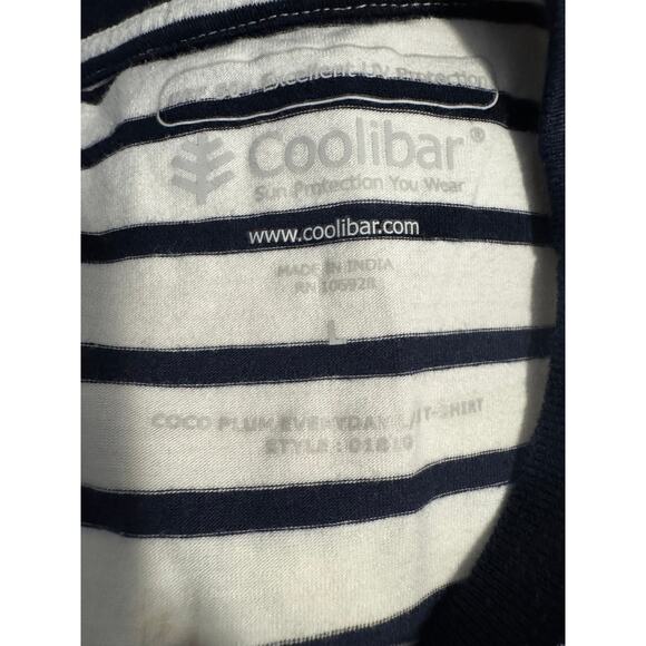 Coolibar Striped Long Sleeve Shirt UPF 50+ Sun Protection Women’s L - Picture 5 of 7